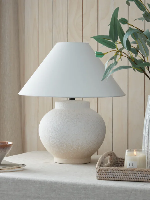 wooden table lamps with natural grain for a warm and organic feelAlina White Ceramic Lamp & Shade wooden table lamps with natural grain for a warm and organic feelAlina White Ceramic Lamp & Shade