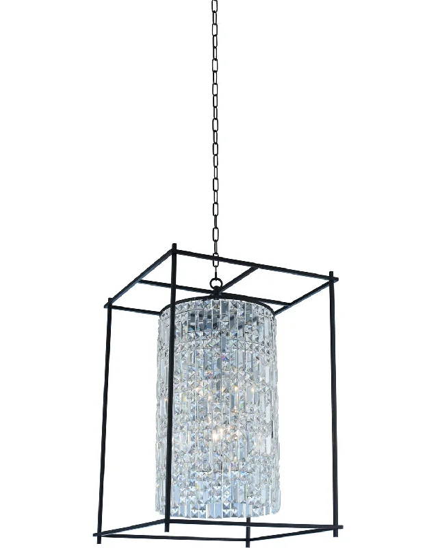 Indian - Themed Ceiling Lights with Intricate Filigree and Mirror WorkSix Light Foyer Pendant Indian - Themed Ceiling Lights with Intricate Filigree and Mirror WorkSix Light Foyer Pendant