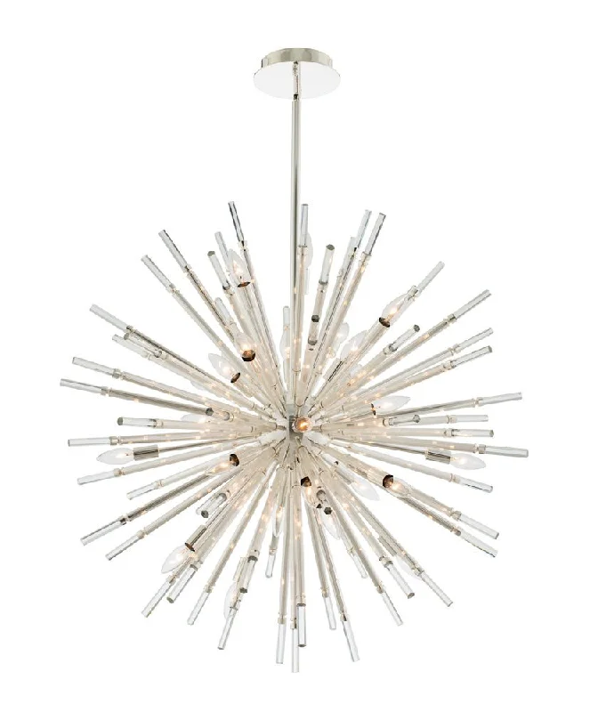 Metal Ceiling Lights in Brass, Copper, Stainless Steel, and Iron28 Light Pendant