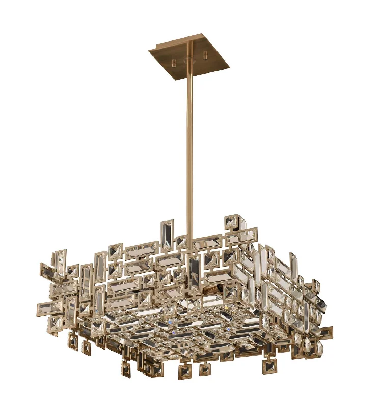 Tropical - Themed Ceiling Lights with Palm - Leaf Shapes and Rattan WrapsEight Light Pendant Tropical - Themed Ceiling Lights with Palm - Leaf Shapes and Rattan WrapsEight Light Pendant