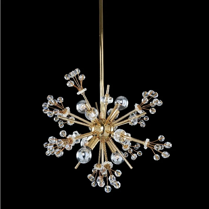 Glass Ceiling Lights with Frosted, Colored, or Etched GlassSix Light Mini Pendant