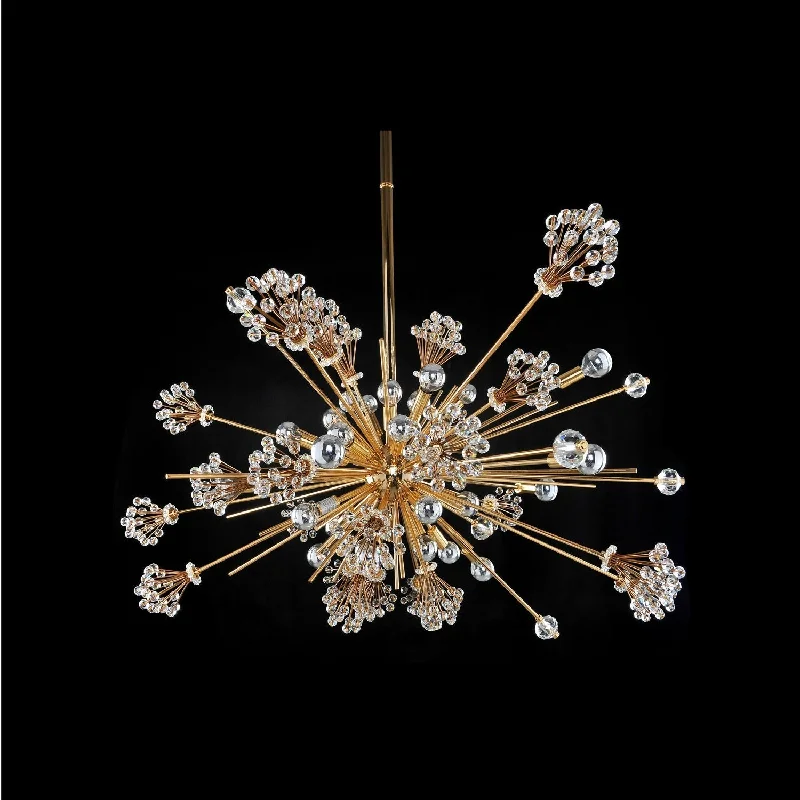 Glass Ceiling Lights with Frosted, Colored, or Etched Glass30 Light Pendant