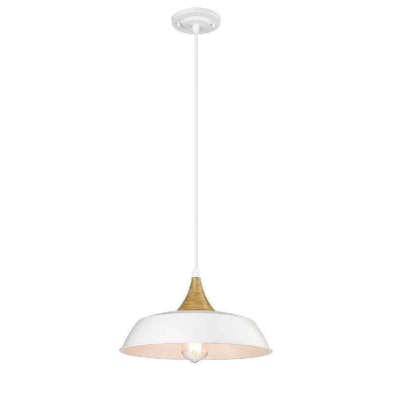 Tropical - Themed Ceiling Lights with Palm - Leaf Shapes and Rattan WrapsArlo Pendant - Matte White -14.1in. Diameter - E26 Medium Base Tropical - Themed Ceiling Lights with Palm - Leaf Shapes and Rattan WrapsArlo Pendant - Matte White -14.1in. Diameter - E26 Medium Base