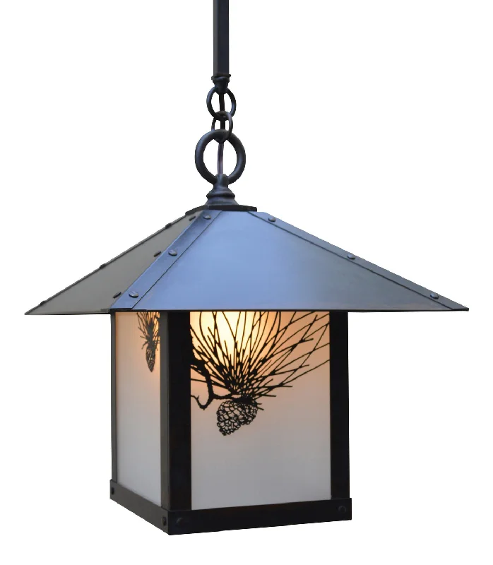 Indian - Themed Ceiling Lights with Intricate Filigree and Mirror WorkArroyo Lighting ESH-12PFF-BZ Evergreen One Light Pendant Outdoor Bronze / Dark Indian - Themed Ceiling Lights with Intricate Filigree and Mirror WorkArroyo Lighting ESH-12PFF-BZ Evergreen One Light Pendant Outdoor Bronze / Dark