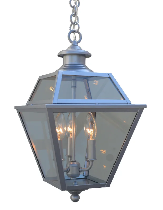 Glass Ceiling Lights with Frosted, Colored, or Etched GlassArroyo Lighting INH-10GRCLR-P Inverness Three Light Pendant Outdoor Pewter, Nickel, Silver Glass Ceiling Lights with Frosted, Colored, or Etched GlassArroyo Lighting INH-10GRCLR-P Inverness Three Light Pendant Outdoor Pewter, Nickel, Silver