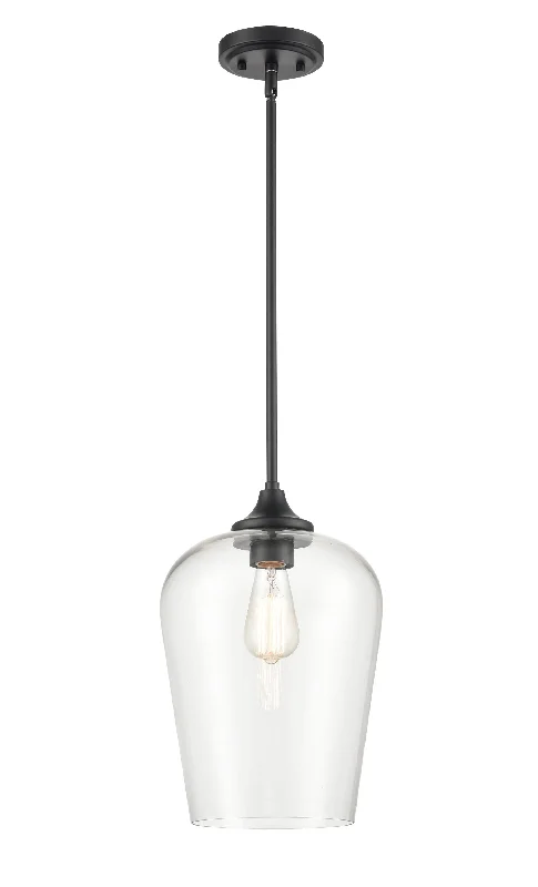 Modern Minimalist Ceiling Lights for Contemporary InteriorsAshford Mini-Pendant - Matte Black - Clear Glass - 10in. Diameter - E26 Medium Base Modern Minimalist Ceiling Lights for Contemporary InteriorsAshford Mini-Pendant - Matte Black - Clear Glass - 10in. Diameter - E26 Medium Base