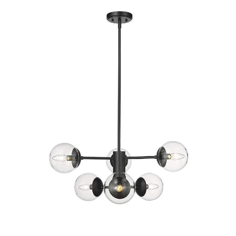 Crystal Ceiling Lights with High - Quality Swarovski CrystalsAvell Pendant - Matte Black - Clear Glass - 28in. Diameter - E26 Medium Base Crystal Ceiling Lights with High - Quality Swarovski CrystalsAvell Pendant - Matte Black - Clear Glass - 28in. Diameter - E26 Medium Base