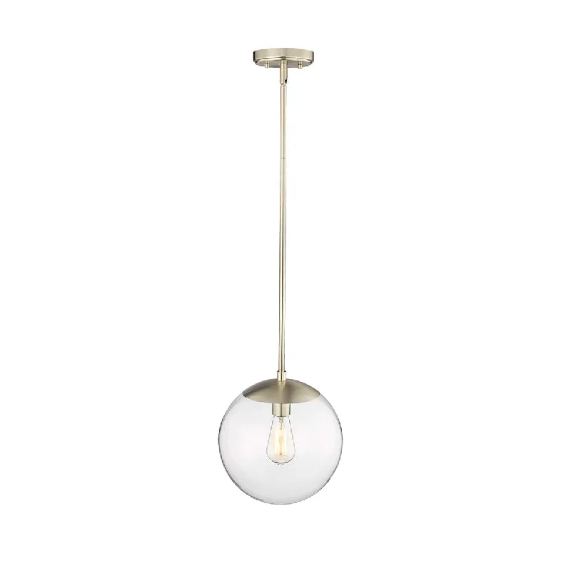 Glass Ceiling Lights with Frosted, Colored, or Etched GlassAvell Pendant - Modern Gold - Clear Glass - 11in. Diameter - E26 Medium Base Glass Ceiling Lights with Frosted, Colored, or Etched GlassAvell Pendant - Modern Gold - Clear Glass - 11in. Diameter - E26 Medium Base