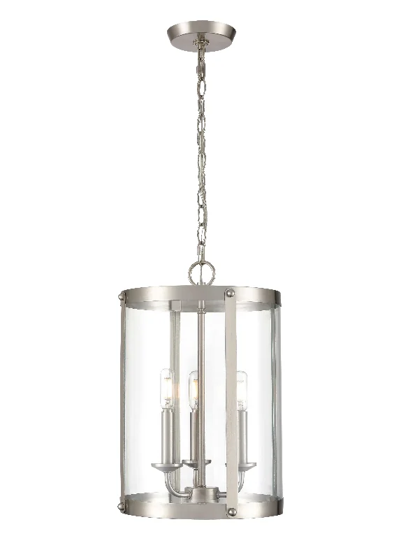 Bohemian Ceiling Lights with Beads, Tassels, and Colorful GlassAydenn Pendant - Brushed Nickel - Clear Glass - 11.75in. Diameter - E12 Candelabra Base Bohemian Ceiling Lights with Beads, Tassels, and Colorful GlassAydenn Pendant - Brushed Nickel - Clear Glass - 11.75in. Diameter - E12 Candelabra Base