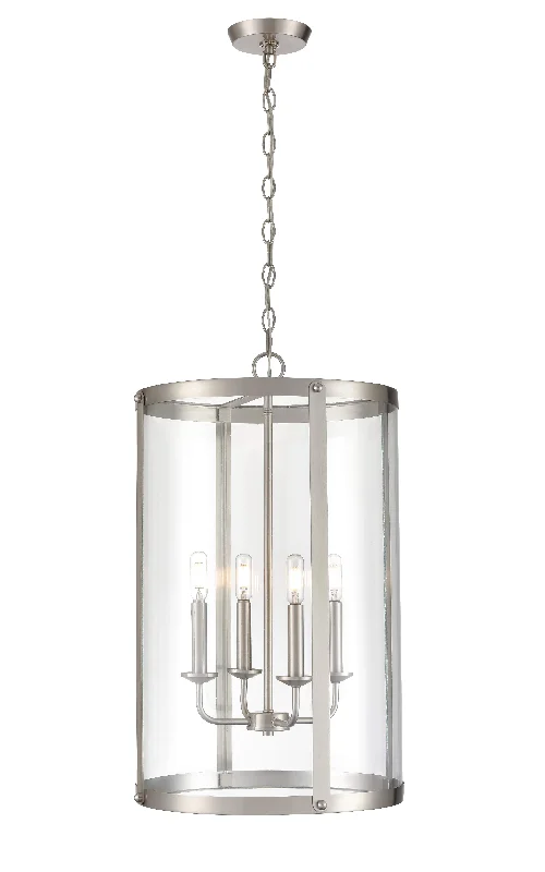 Chinese - Style Ceiling Lights with Red Lantern - Inspired DesignsAydenn Pendant - Brushed Nickel - Clear Glass - 13.75in. Diameter - E12 Candelabra Base Chinese - Style Ceiling Lights with Red Lantern - Inspired DesignsAydenn Pendant - Brushed Nickel - Clear Glass - 13.75in. Diameter - E12 Candelabra Base
