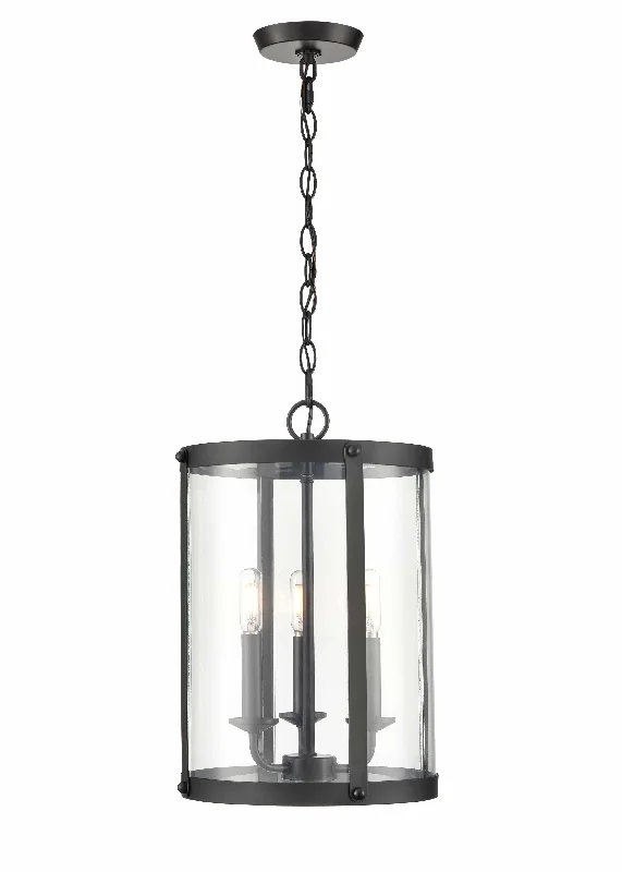 Gothic Ceiling Lights with Dark Metalwork and Pointed ArchesAydenn Pendant - Matte Black - Clear Glass - 11.75in. Diameter - E12 Candelabra Base Gothic Ceiling Lights with Dark Metalwork and Pointed ArchesAydenn Pendant - Matte Black - Clear Glass - 11.75in. Diameter - E12 Candelabra Base
