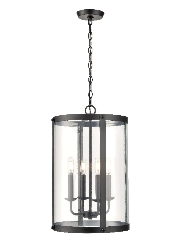 Japanese - Inspired Ceiling Lights with Shoji - Screen - like DiffusersAydenn Pendant - Matte Black - Clear Glass - 13.75in. Diameter - E12 Candelabra Base Japanese - Inspired Ceiling Lights with Shoji - Screen - like DiffusersAydenn Pendant - Matte Black - Clear Glass - 13.75in. Diameter - E12 Candelabra Base