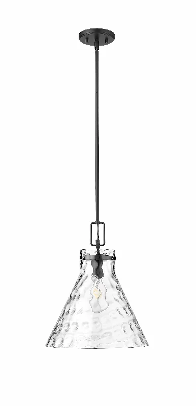 Steampunk Ceiling Lights with Gears, Cogs, and Brass AccentsBarlon Pendant - Matte Black - Clear Water Glass - 14in. Diameter - E26 Medium Base Steampunk Ceiling Lights with Gears, Cogs, and Brass AccentsBarlon Pendant - Matte Black - Clear Water Glass - 14in. Diameter - E26 Medium Base
