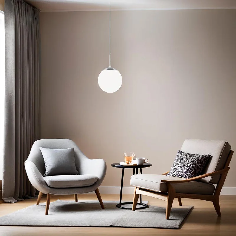 Mid - Century Modern Ceiling Lights with Simple, Sleek LinesCafe 20 Pendant Light Medium E27 in Opal White Mid - Century Modern Ceiling Lights with Simple, Sleek LinesCafe 20 Pendant Light Medium E27 in Opal White