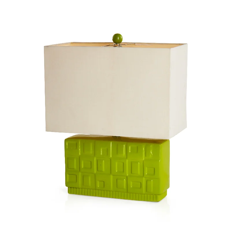 ceramic table lamps with hand painted designs for an artistic touchLime Green Rectangular Ceramic Lamp ceramic table lamps with hand painted designs for an artistic touchLime Green Rectangular Ceramic Lamp