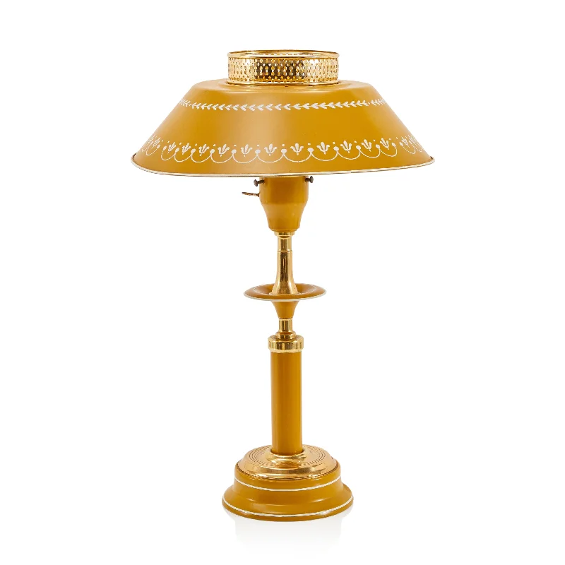 fabric table lamps with a linen shade for a relaxed and breathable lookGold Tin Tole Vintage Lamp fabric table lamps with a linen shade for a relaxed and breathable lookGold Tin Tole Vintage Lamp