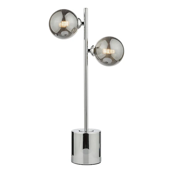 ceramic table lamps with hand painted designs for an artistic touchDar Spiral Table Lamp Polished Chrome with Smoked Shades ceramic table lamps with hand painted designs for an artistic touchDar Spiral Table Lamp Polished Chrome with Smoked Shades