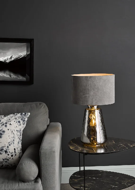 rustic farmhouse table lamps for cozy kitchensDar Wycliffe Table Lamp Smoked Glass With Shade rustic farmhouse table lamps for cozy kitchensDar Wycliffe Table Lamp Smoked Glass With Shade