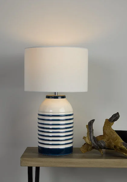 marble table lamps with a luxurious veined pattern for high end decorDar Zabe Table Lamp White and Blue Stripe with Shade marble table lamps with a luxurious veined pattern for high end decorDar Zabe Table Lamp White and Blue Stripe with Shade