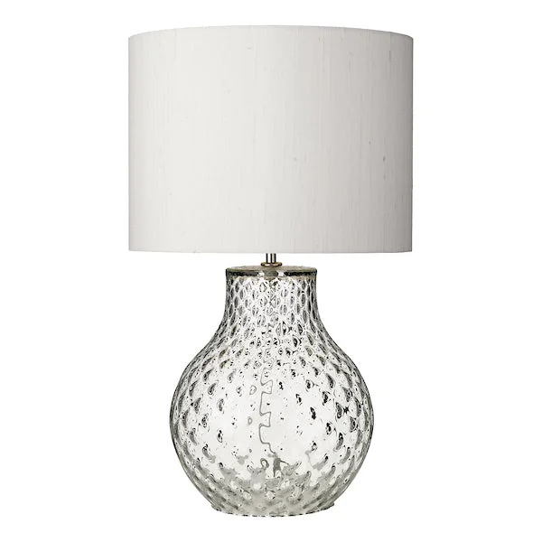 glass table lamps with a frosted surface for soft light diffusionDavid Hunt Azores Clear Dimpled Table Lamp Base Small