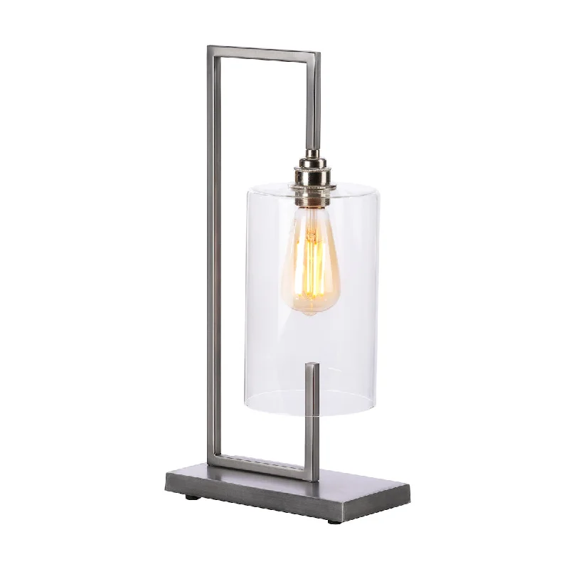 metal table lamps with a matte black finish for a sleek appearanceDavid Hunt Bushwick Table Lamp Satin Chrome metal table lamps with a matte black finish for a sleek appearanceDavid Hunt Bushwick Table Lamp Satin Chrome