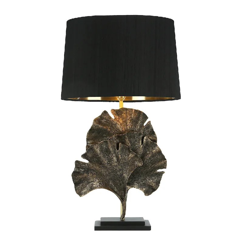 bohemian table lamps with colorful patterns for eclectic bedroomsDavid Hunt Gingko Table Lamp Base Black & Gold bohemian table lamps with colorful patterns for eclectic bedroomsDavid Hunt Gingko Table Lamp Base Black & Gold