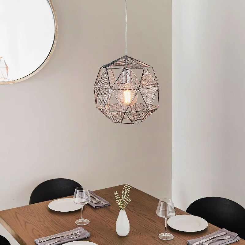 Art Deco Ceiling Lights with Geometric Patterns and Metallic FinishesArmour Pendant