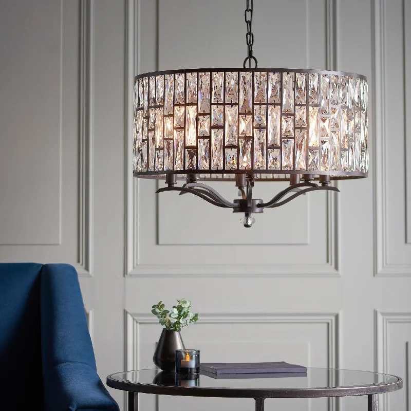 Contemporary Ceiling Lights with Unique, Abstract ShapesBelle 8lt pendant