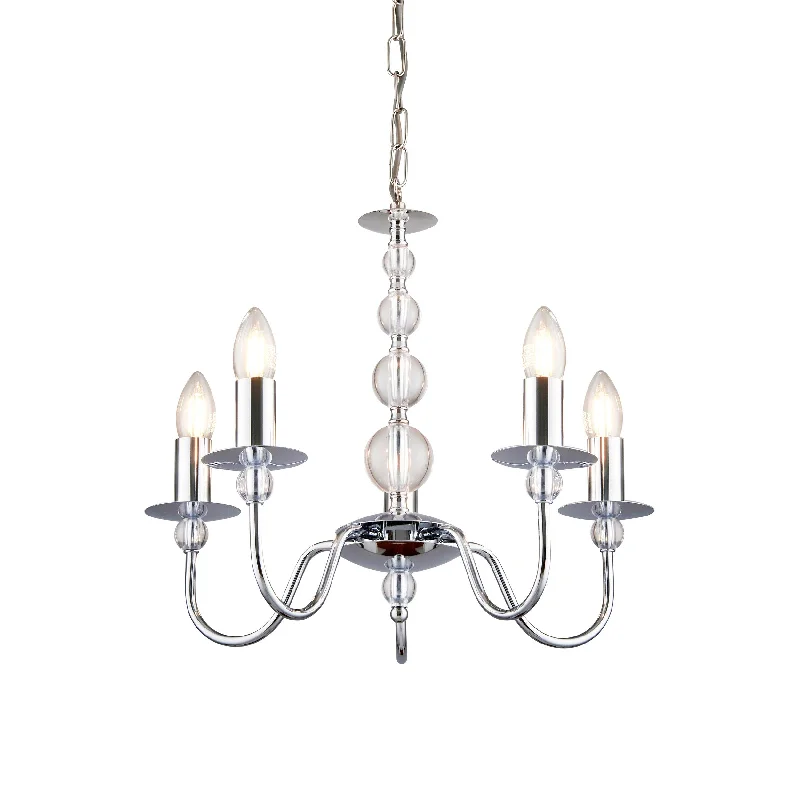 Art Nouveau Ceiling Lights with Organic, Flowing ShapesParkstone 5lt pendant