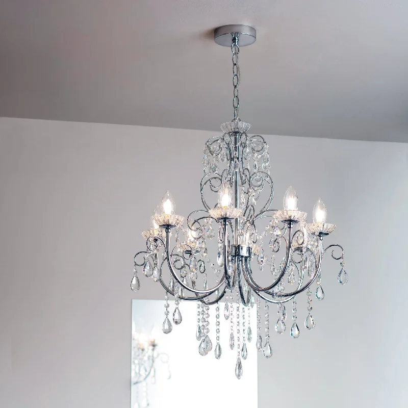 Contemporary Ceiling Lights with Unique, Abstract ShapesTabitha 8lt pendant
