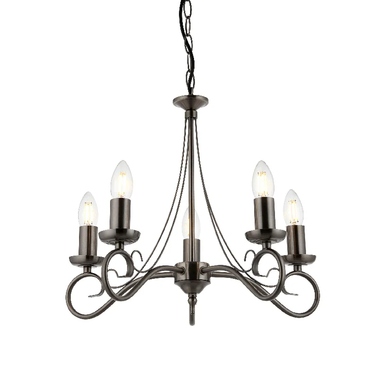 Contemporary Ceiling Lights with Unique, Abstract ShapesTrafford 5lt pendant