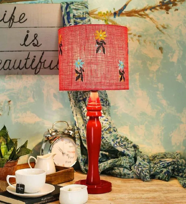 coastal style table lamps with nautical elements for beach housesFlowers on Jute Lamp coastal style table lamps with nautical elements for beach housesFlowers on Jute Lamp