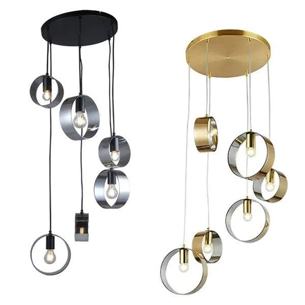 Mid - Century Modern Ceiling Lights with Simple, Sleek LinesGalaxy Pendant Light 6Lt in Black or Gold Mid - Century Modern Ceiling Lights with Simple, Sleek LinesGalaxy Pendant Light 6Lt in Black or Gold