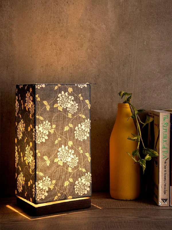 ceramic table lamps with hand painted designs for an artistic touchGolden Leaves Lamp with Wooden Base ceramic table lamps with hand painted designs for an artistic touchGolden Leaves Lamp with Wooden Base