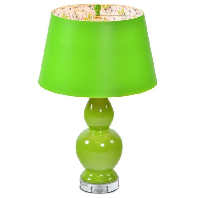 crystal table lamps with dazzling prisms for a glamorous effectGreen Table Lamp #2
