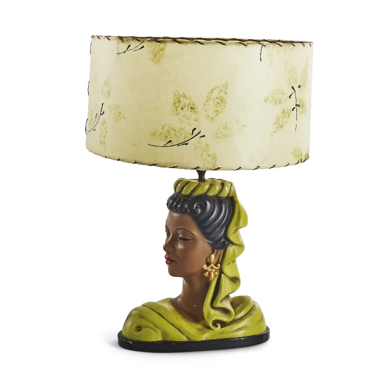 art deco table lamps with geometric shapes for a retro touchGreen Headdress Woman Table Lamp art deco table lamps with geometric shapes for a retro touchGreen Headdress Woman Table Lamp