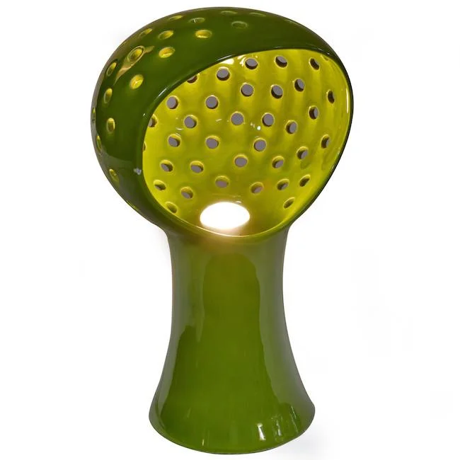 fabric table lamps with a linen shade for a relaxed and breathable lookHoles - Dark Green Table Light fabric table lamps with a linen shade for a relaxed and breathable lookHoles - Dark Green Table Light