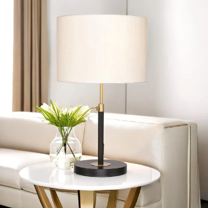 rustic farmhouse table lamps for cozy kitchensIris Table Lamp in Matt Black w/ Brushed Brass rustic farmhouse table lamps for cozy kitchensIris Table Lamp in Matt Black w/ Brushed Brass