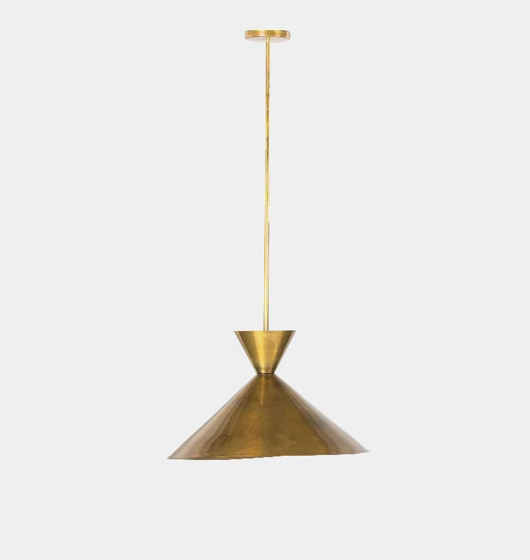 Contemporary Ceiling Lights with Unique, Abstract ShapesJasper Brass Pendant