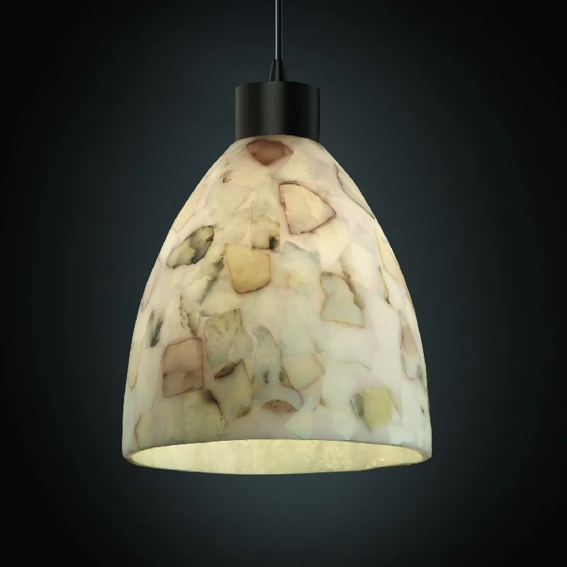 Victorian - Inspired Ceiling Lights with Ornate Crystal ChandeliersJustice Designs Alabaster Rocks! ALR-8814-18-DBRZ-BKCD Pendant Light - Dark Bronze Victorian - Inspired Ceiling Lights with Ornate Crystal ChandeliersJustice Designs Alabaster Rocks! ALR-8814-18-DBRZ-BKCD Pendant Light - Dark Bronze