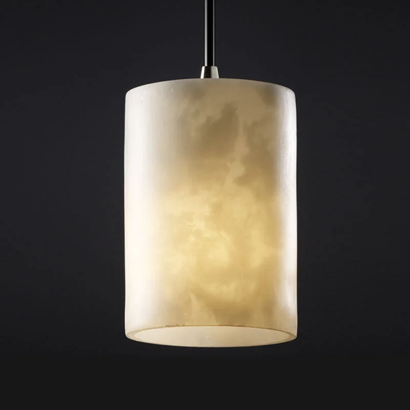 African - Inspired Ceiling Lights with Tribal Patterns and Natural MaterialsJustice Designs Clouds CLD-8815-10-NCKL Pendant Light - Brushed Nickel