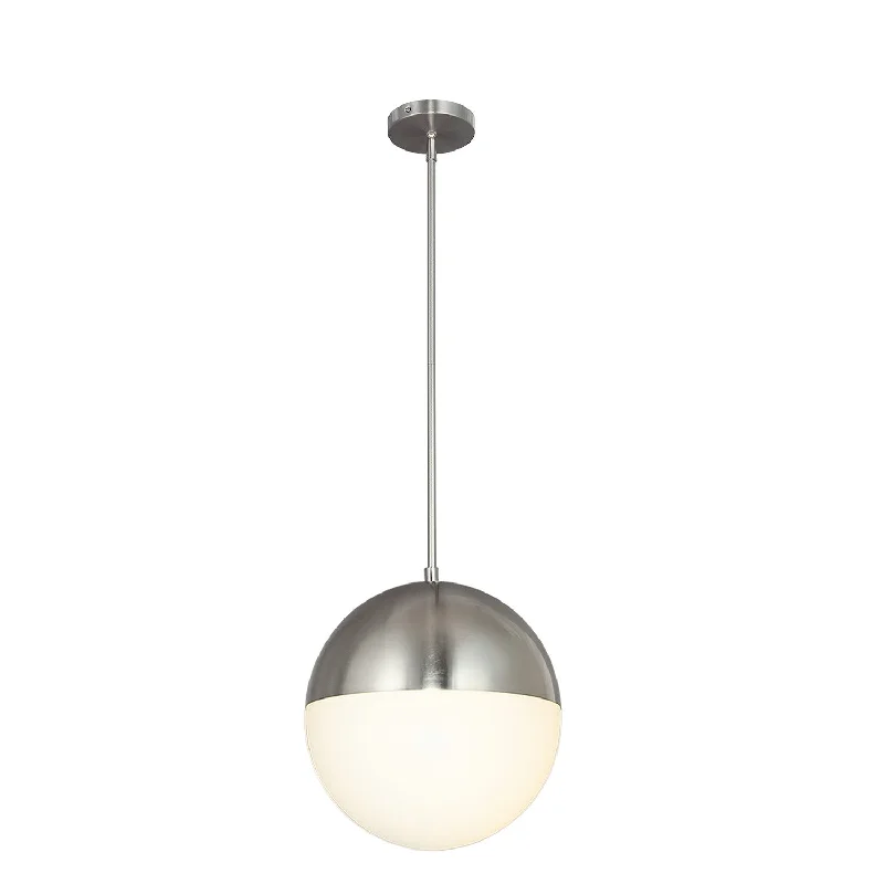 Retro Ceiling Lights Inspired by the 1950s and 1960s DesignJustice Designs Ion FSN-4152-OPAL-NCKL Pendant Light - Brushed Nickel Retro Ceiling Lights Inspired by the 1950s and 1960s DesignJustice Designs Ion FSN-4152-OPAL-NCKL Pendant Light - Brushed Nickel