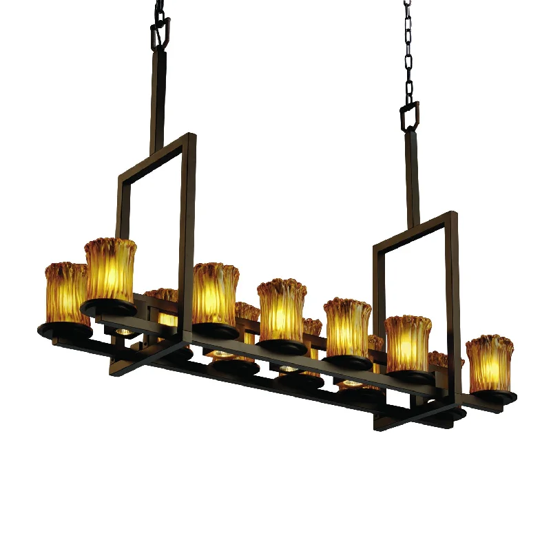 Rustic Ceiling Lights with Reclaimed Wood and Distressed FinishesJustice Designs Veneto Luce GLA-8719-16-AMBR-DBRZ Pendant Light - Dark Bronze Rustic Ceiling Lights with Reclaimed Wood and Distressed FinishesJustice Designs Veneto Luce GLA-8719-16-AMBR-DBRZ Pendant Light - Dark Bronze