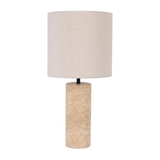coastal style table lamps with nautical elements for beach housesKasnia Table Lamp - Travertine