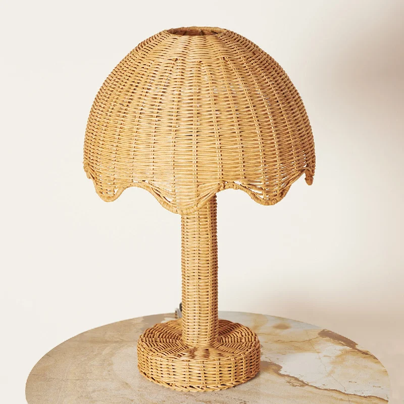 metal table lamps with a matte black finish for a sleek appearanceThe Parasol Rattan Lamp metal table lamps with a matte black finish for a sleek appearanceThe Parasol Rattan Lamp