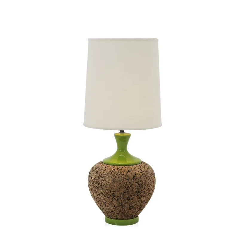 mid century modern table lamps with iconic designs for a stylish studyGreen Large Cork Base Table Lamp mid century modern table lamps with iconic designs for a stylish studyGreen Large Cork Base Table Lamp