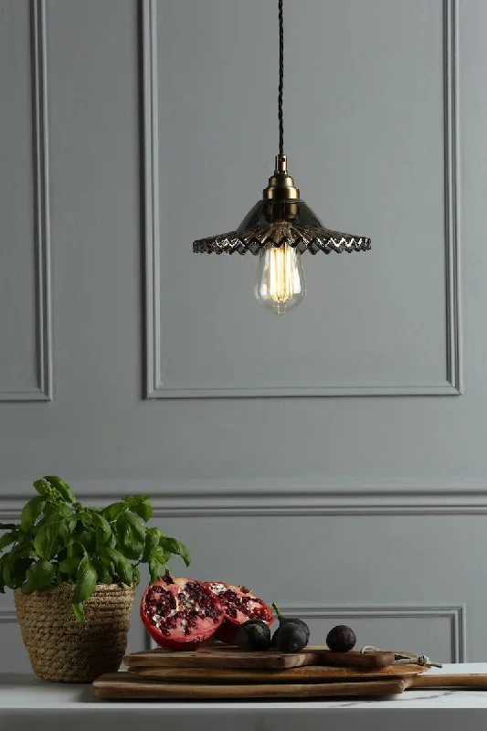 Japanese - Inspired Ceiling Lights with Shoji - Screen - like DiffusersLaura Ashley Pippa Pendant Aged Brass Smoked Glass Japanese - Inspired Ceiling Lights with Shoji - Screen - like DiffusersLaura Ashley Pippa Pendant Aged Brass Smoked Glass