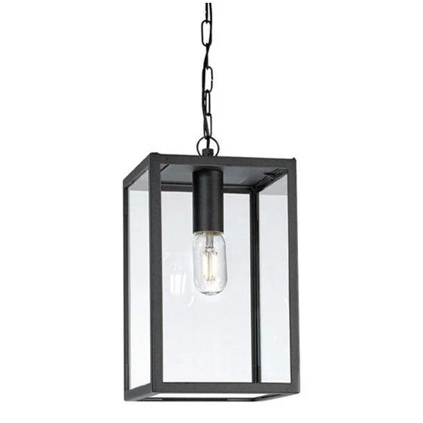 Glass Ceiling Lights with Frosted, Colored, or Etched GlassLofoten Chain Pendant Light in Black w/ Clear Glass Glass Ceiling Lights with Frosted, Colored, or Etched GlassLofoten Chain Pendant Light in Black w/ Clear Glass