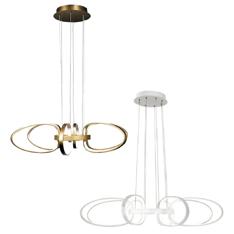 Mid - Century Modern Ceiling Lights with Simple, Sleek LinesLucy LED Pendant Light Large in Gold, White Eurotech - WP436L-GD, WP436L-WH Mid - Century Modern Ceiling Lights with Simple, Sleek LinesLucy LED Pendant Light Large in Gold, White Eurotech - WP436L-GD, WP436L-WH
