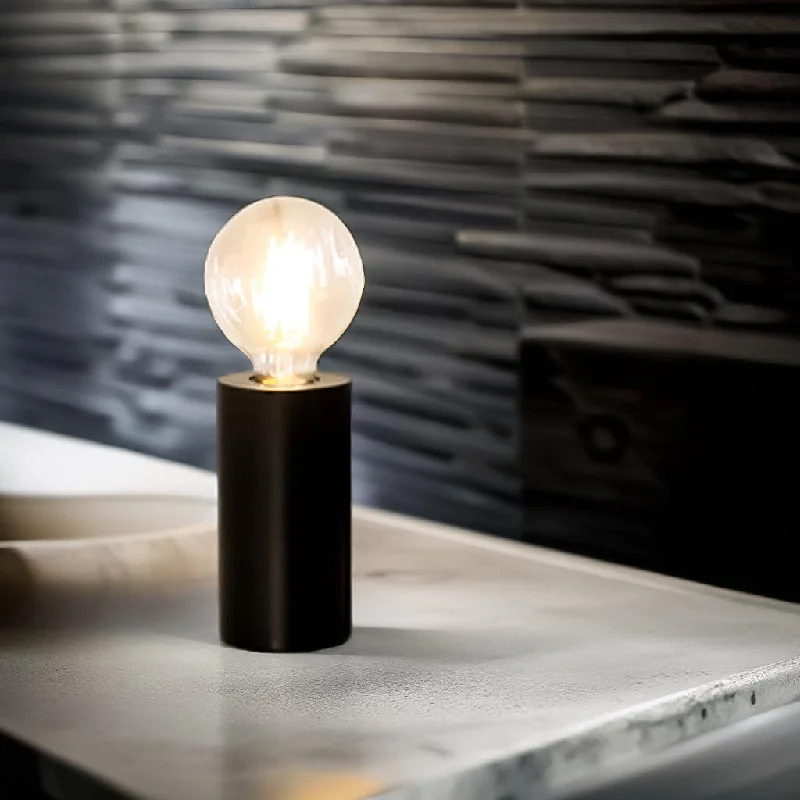 metal table lamps with a matte black finish for a sleek appearanceGenesis Compact industrial Metal Touch Table Lamp - Black or Satin Chrome, 150mm High, PL0006 metal table lamps with a matte black finish for a sleek appearanceGenesis Compact industrial Metal Touch Table Lamp - Black or Satin Chrome, 150mm High, PL0006